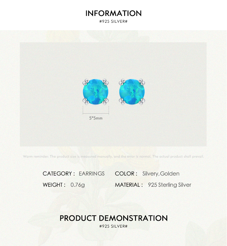 1 Pair Simple Style Round Sterling Silver Plating Inlay Gem 14k Gold Plated Rhodium Plated Ear Studs display picture 5