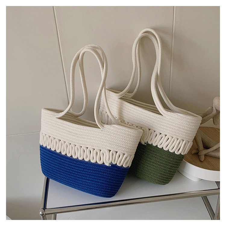 Women's All Seasons Cotton Rope Classic Style Beach Bag display picture 3