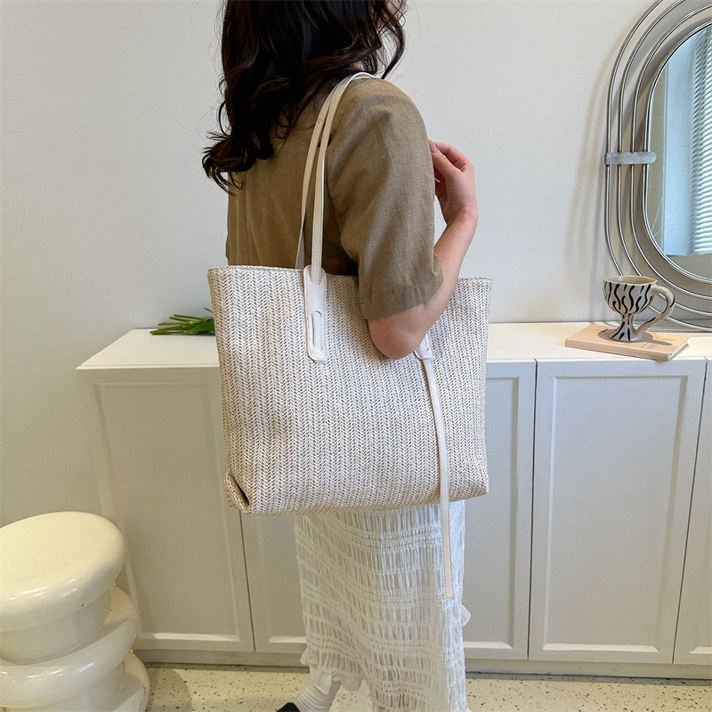 Femmes Toutes Les Saisons Paille De Base Sac D'épaule display picture 6