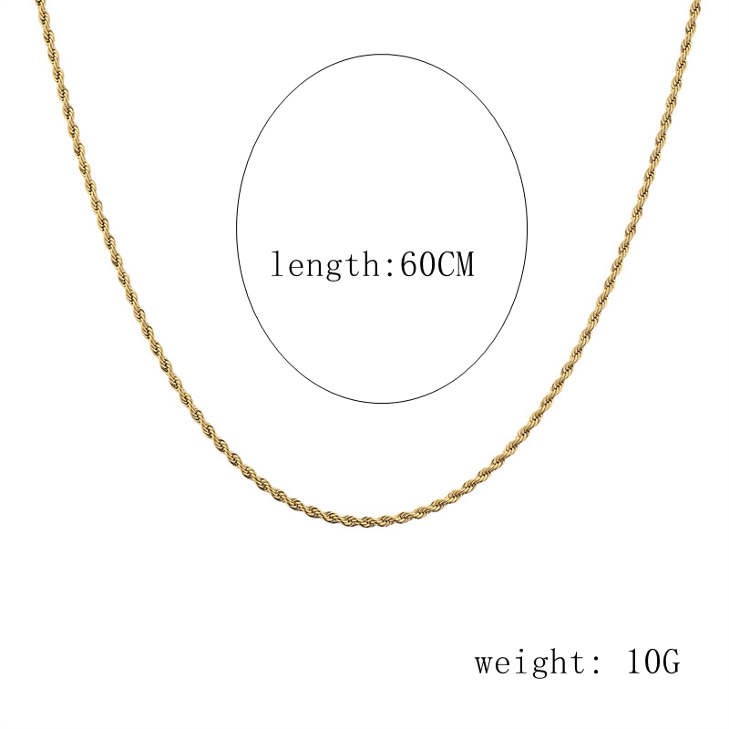 Simple Style Solid Color Stainless Steel Plating Necklace display picture 1