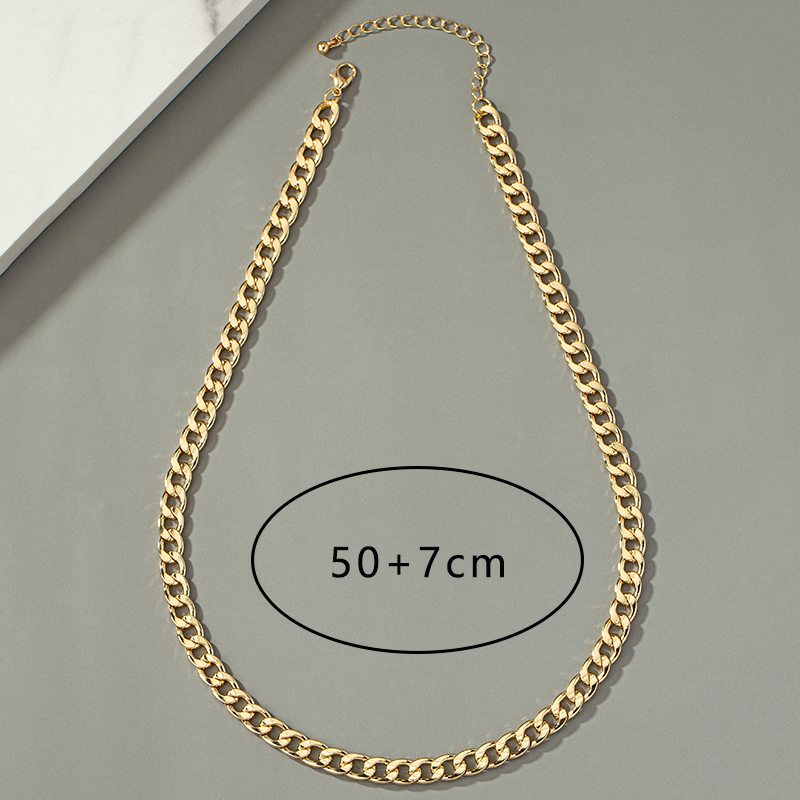 Hip-hop Retro Punk Solid Color Alloy Plating Women's Necklace display picture 3