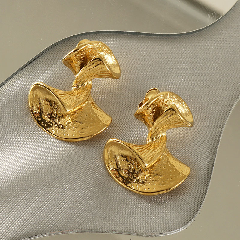 1 Pair Original Design Bow Knot Plating Stainless Steel Titanium Steel 18K Gold Plated Ear Studs display picture 3