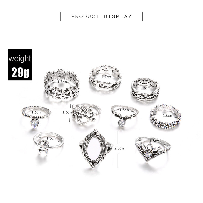 Vintage Style Punk Animal Plant Crown Alloy Plating Hollow Out Inlay Artificial Gemstones Artificial Diamond Opal Gold Plated Silver Plated Women's Open Ring Rings display picture 2