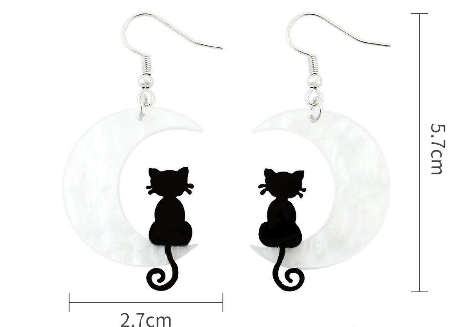 Wholesale Jewelry 1 Pair Funny Animal Arylic Drop Earrings display picture 6