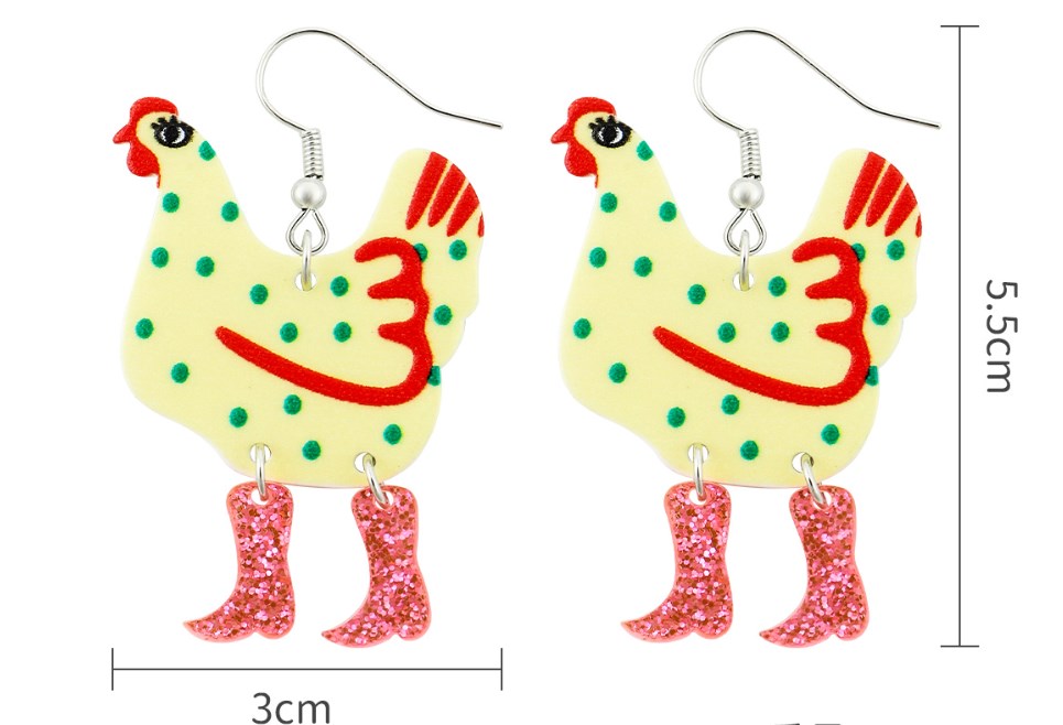 Wholesale Jewelry 1 Pair Funny Animal Arylic Drop Earrings display picture 8