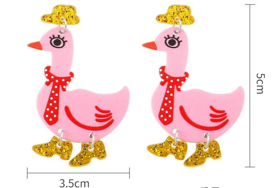 Wholesale Jewelry 1 Pair Funny Animal Arylic Drop Earrings display picture 7