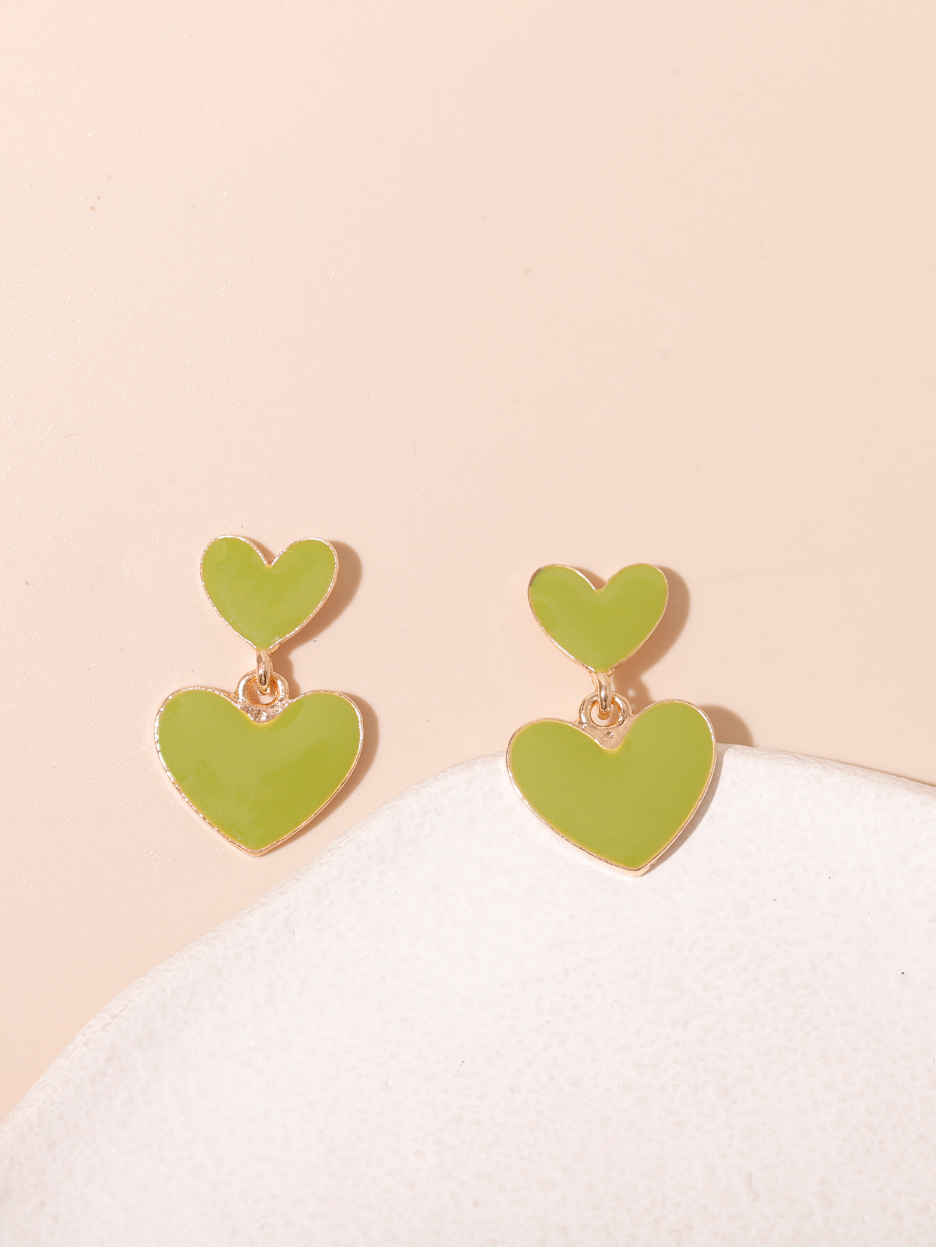 Sweet Heart Shape Alloy Women's Drop Earrings display picture 1