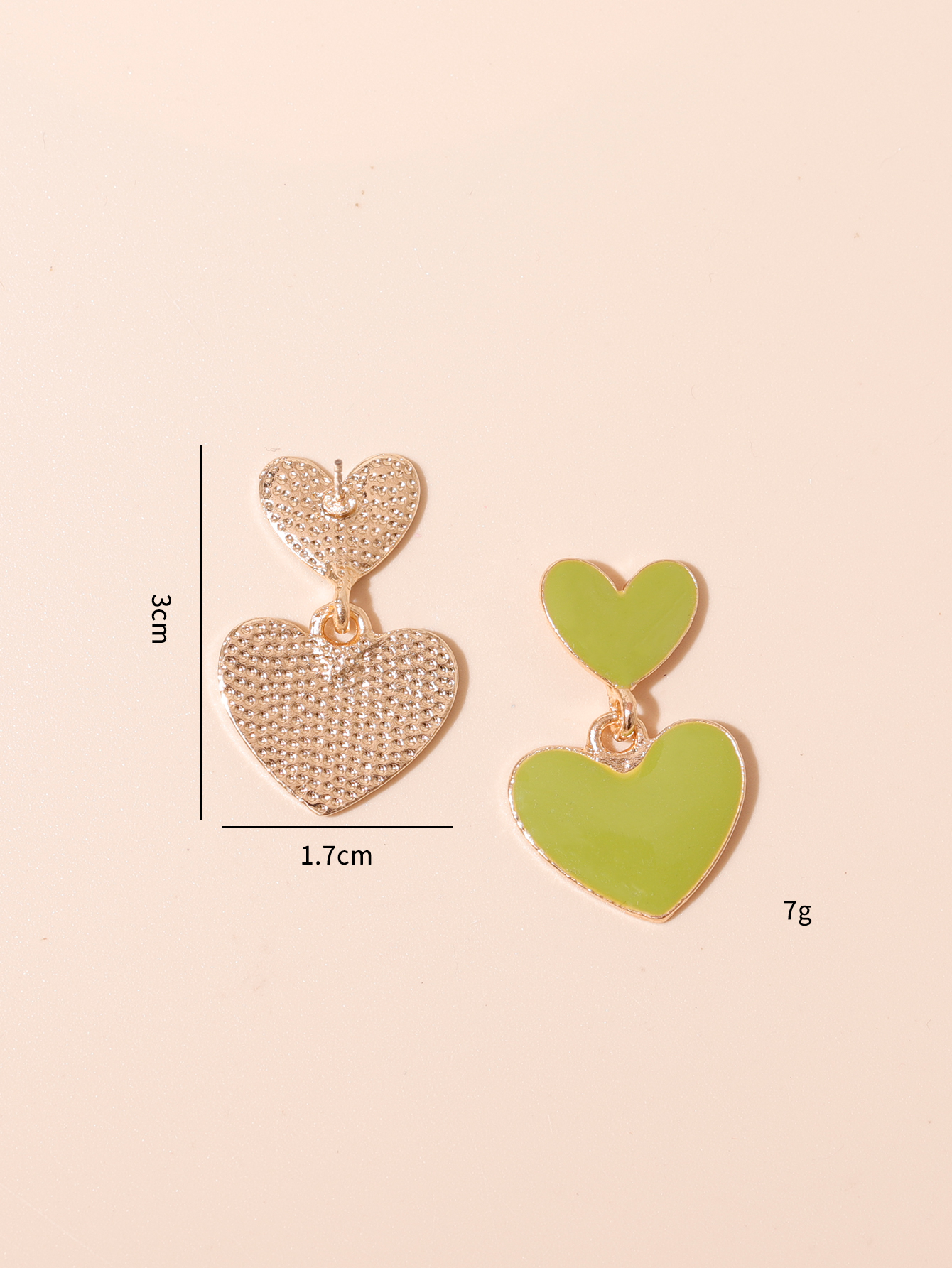 Sweet Heart Shape Alloy Women's Drop Earrings display picture 4