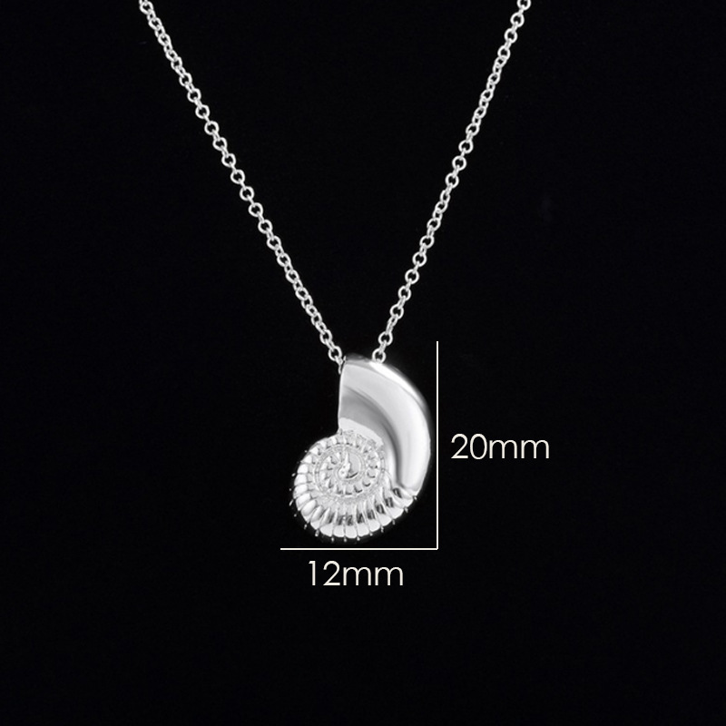 Vacation Conch Metal Copper Gold Plated Silver Plated Pendant Necklace In Bulk display picture 8