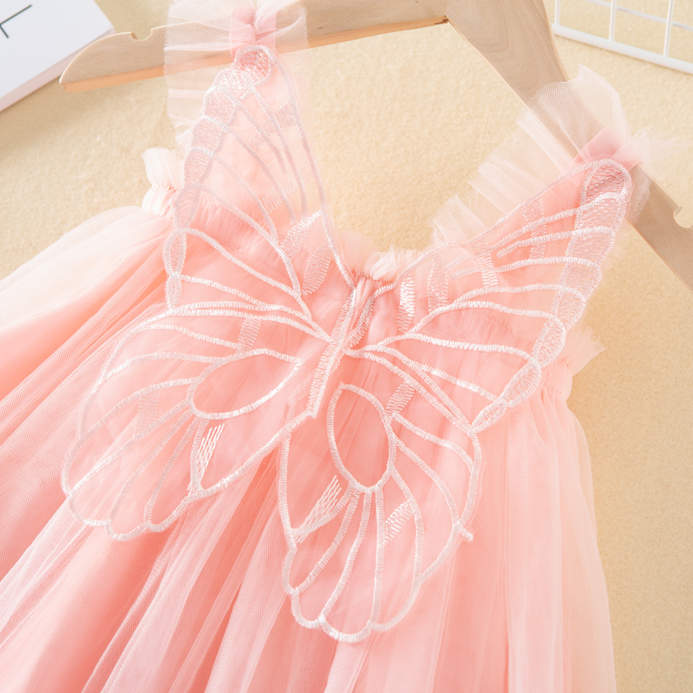 Prinzessin Schmetterling Baumwollmischung Mädchen Kleider display picture 1
