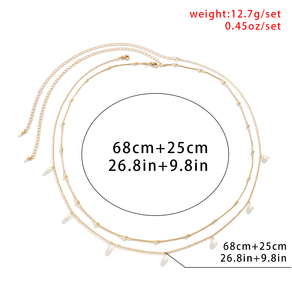 Fashion Round Oval Iron Copper Wholesale Waist Chain display picture 1
