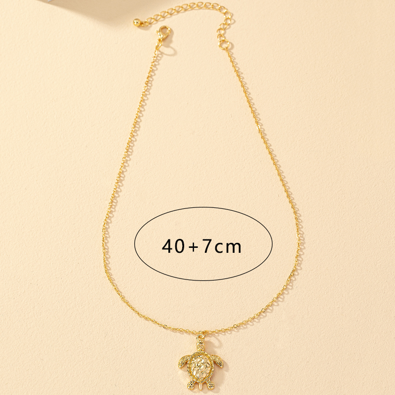 1 Piece Vacation Tortoise Alloy Plating Women's Pendant Necklace display picture 4
