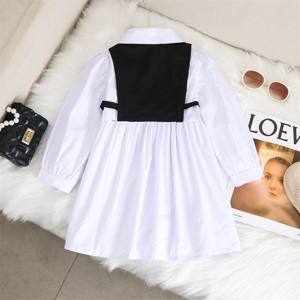 Casual Color Block Patchwork Cotton Girls Dresses display picture 4