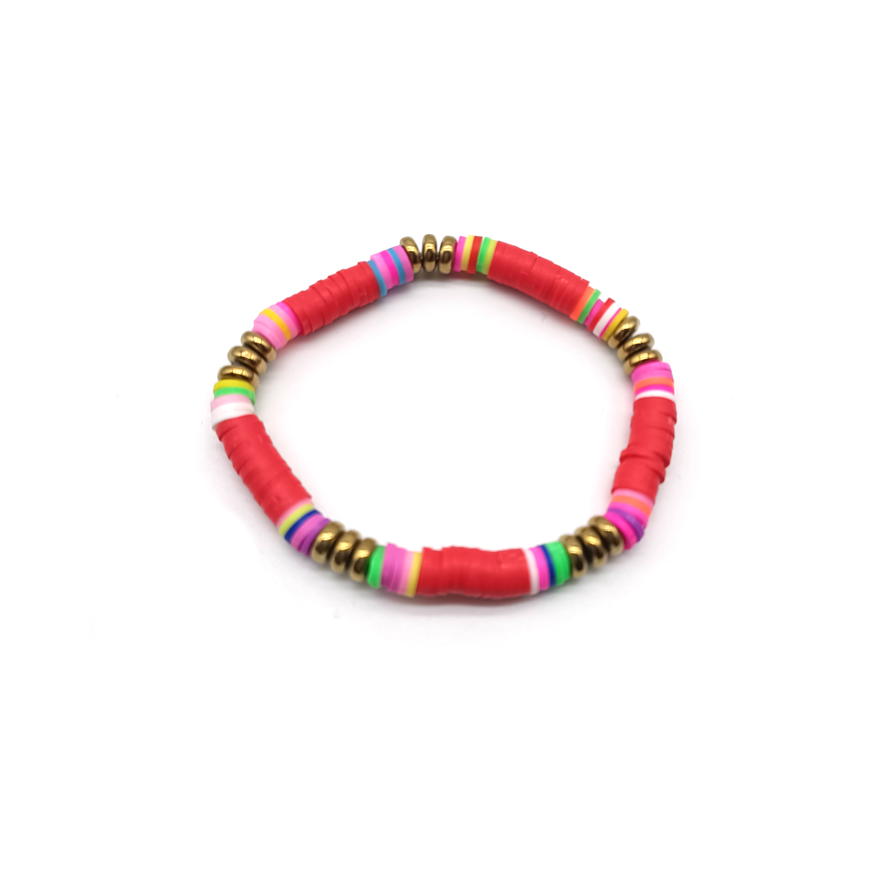 Fashion Colorful Gold Plated Soft Clay Wholesale Bracelets display picture 1