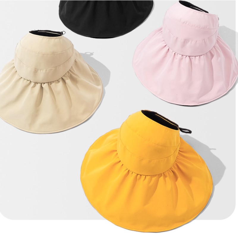Women's Fashion Solid Color Big Eaves Sun Hat display picture 1