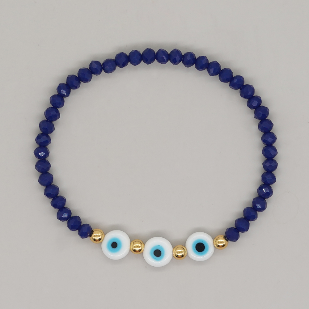 1 Piece Bohemian Eye Artificial Crystal Beaded Women's Bracelets display picture 8