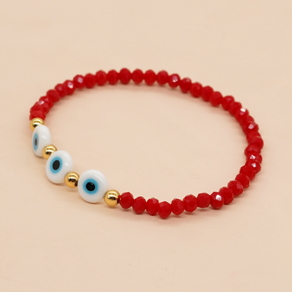 1 Stück Bohemien Auge Künstlicher Kristall Perlen Frau Armbänder display picture 12