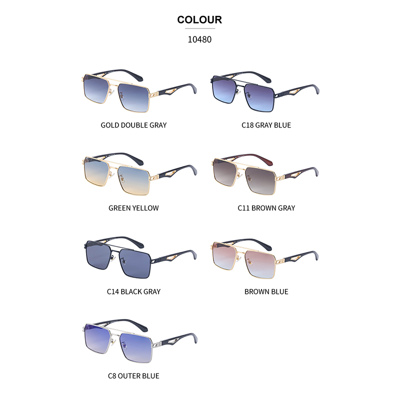 Fashion Punk Solid Color Pc Square Full Frame Men's Sunglasses display picture 2