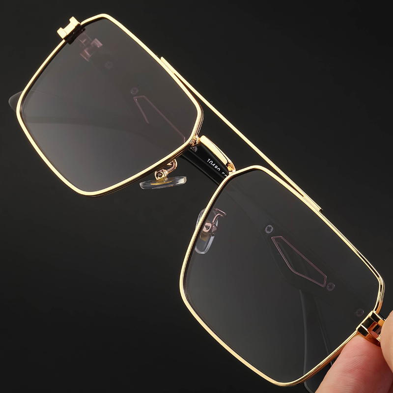 Fashion Punk Solid Color Pc Square Full Frame Men's Sunglasses display picture 5
