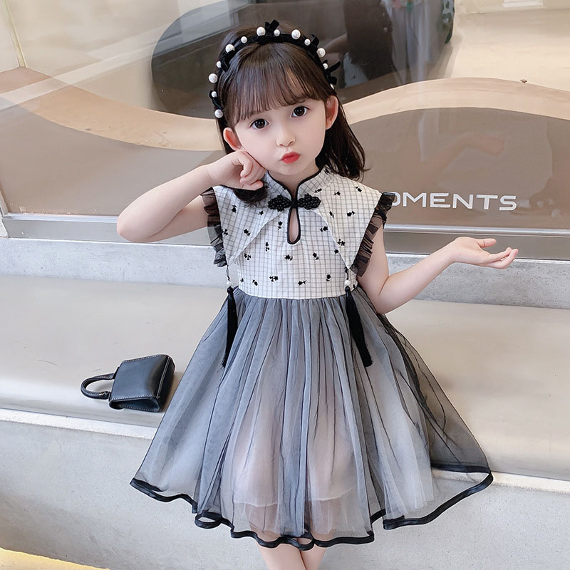 Fashion Bow Knot Lace Cotton Girls Dresses display picture 6