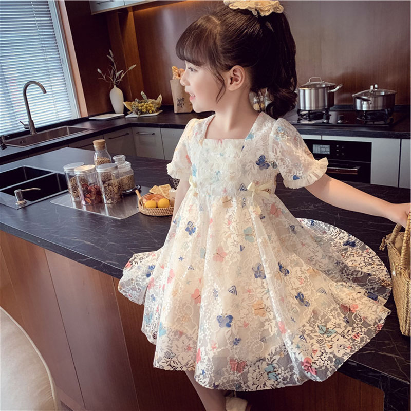 Cute Butterfly Bow Knot Bowknot Cotton Girls Dresses display picture 7