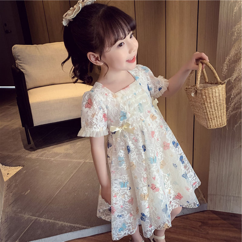 Cute Butterfly Bow Knot Bowknot Cotton Girls Dresses display picture 2