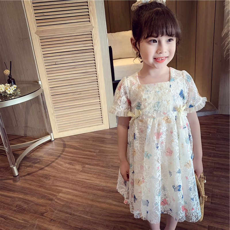 Cute Butterfly Bow Knot Bowknot Cotton Girls Dresses display picture 4