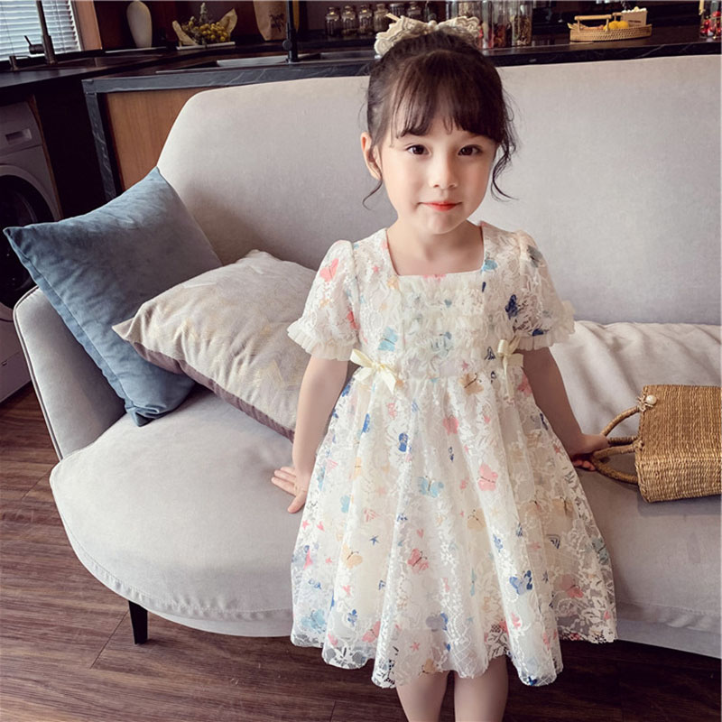 Cute Butterfly Bow Knot Bowknot Cotton Girls Dresses display picture 8