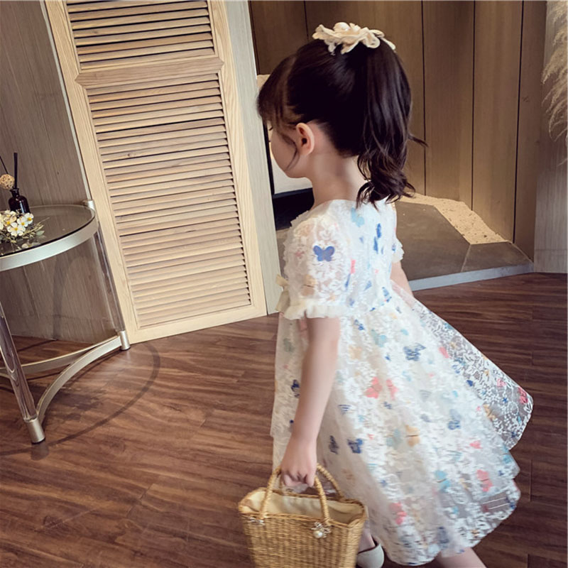 Cute Butterfly Bow Knot Bowknot Cotton Girls Dresses display picture 9