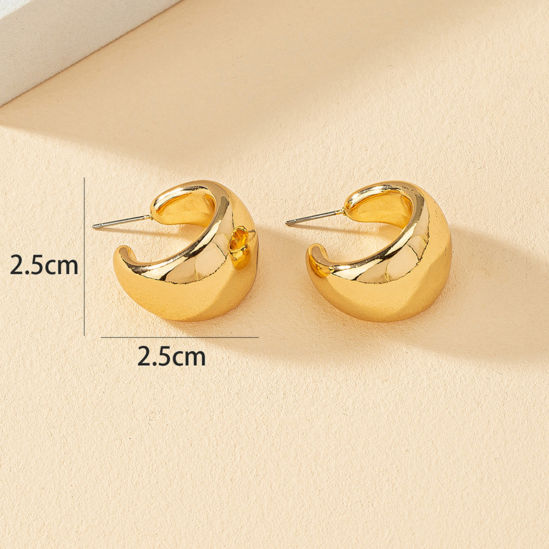 1 Pair Fashion C Shape Plating Alloy Ear Studs display picture 6