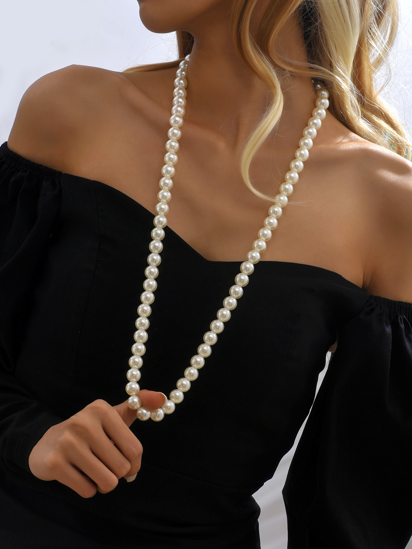 Simple Style Round Imitation Pearl Wholesale Necklace display picture 5