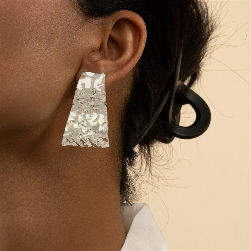 1 Pair Commute Solid Color Alloy Irregular Plating Women's Drop Earrings display picture 4