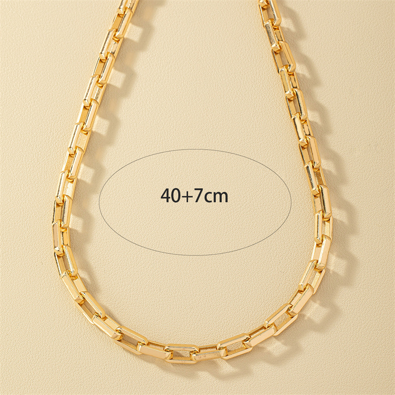 1 Piece Hip-hop Solid Color Alloy Plating Women's Necklace display picture 2