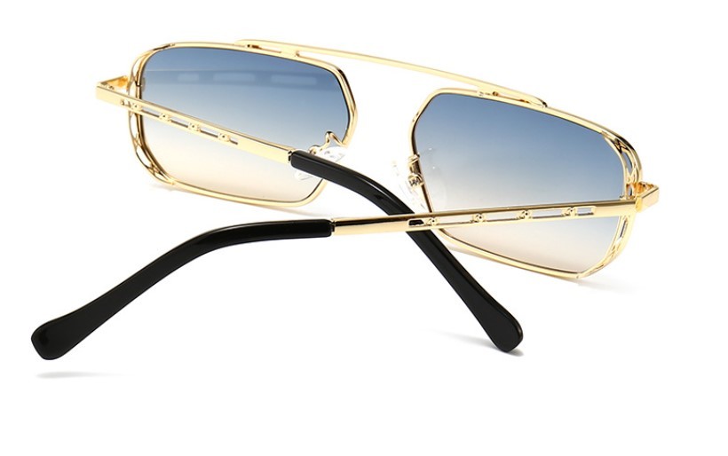 Retro Geometric Pc Square Full Frame Women's Sunglasses display picture 4