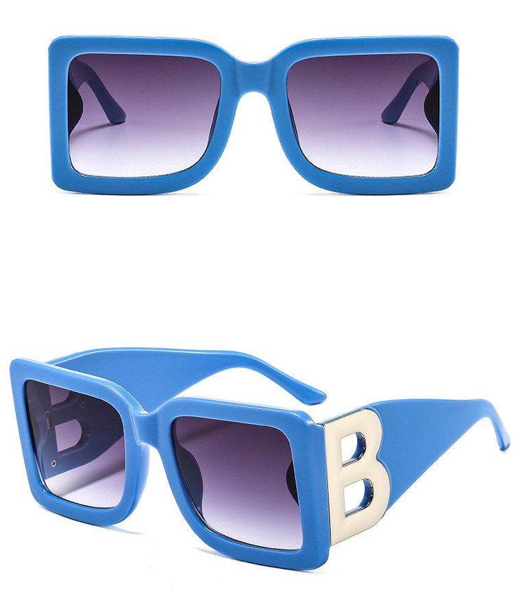 Streetwear Geometric Ac Square Full Frame Women's Sunglasses display picture 4
