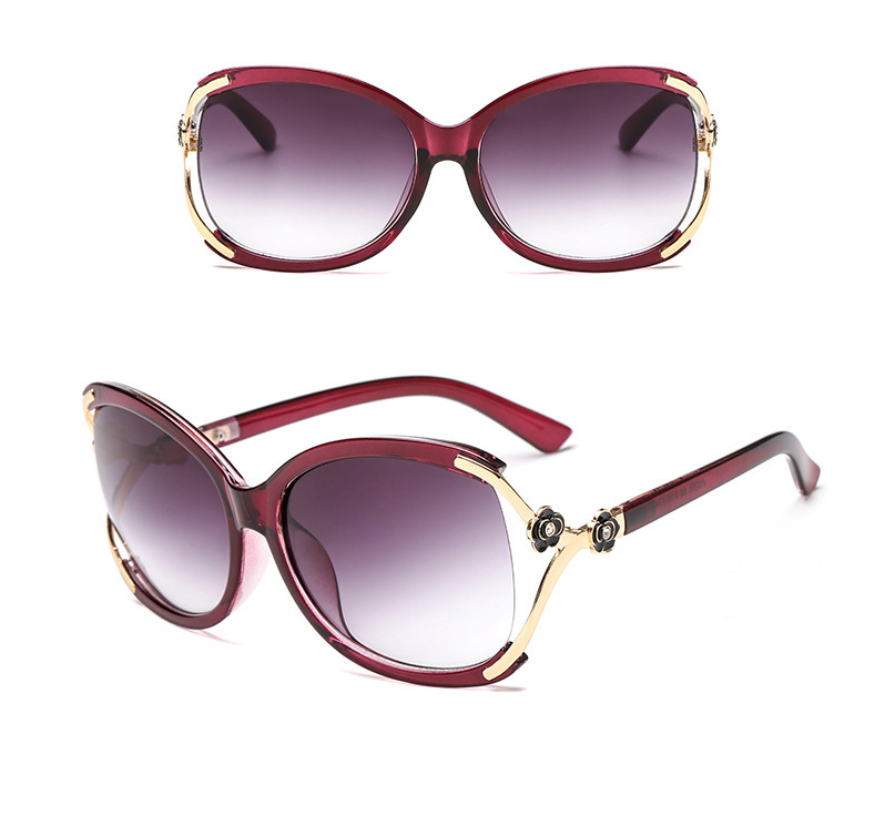 Fashion Solid Color Ac Oval Frame Full Frame Women's Sunglasses display picture 1