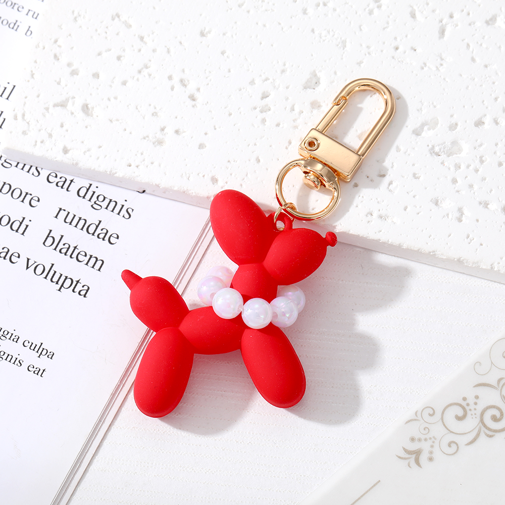 Süß Einfacher Stil Hund Kunststoff Perle Taschenanhänger Schlüsselbund display picture 7