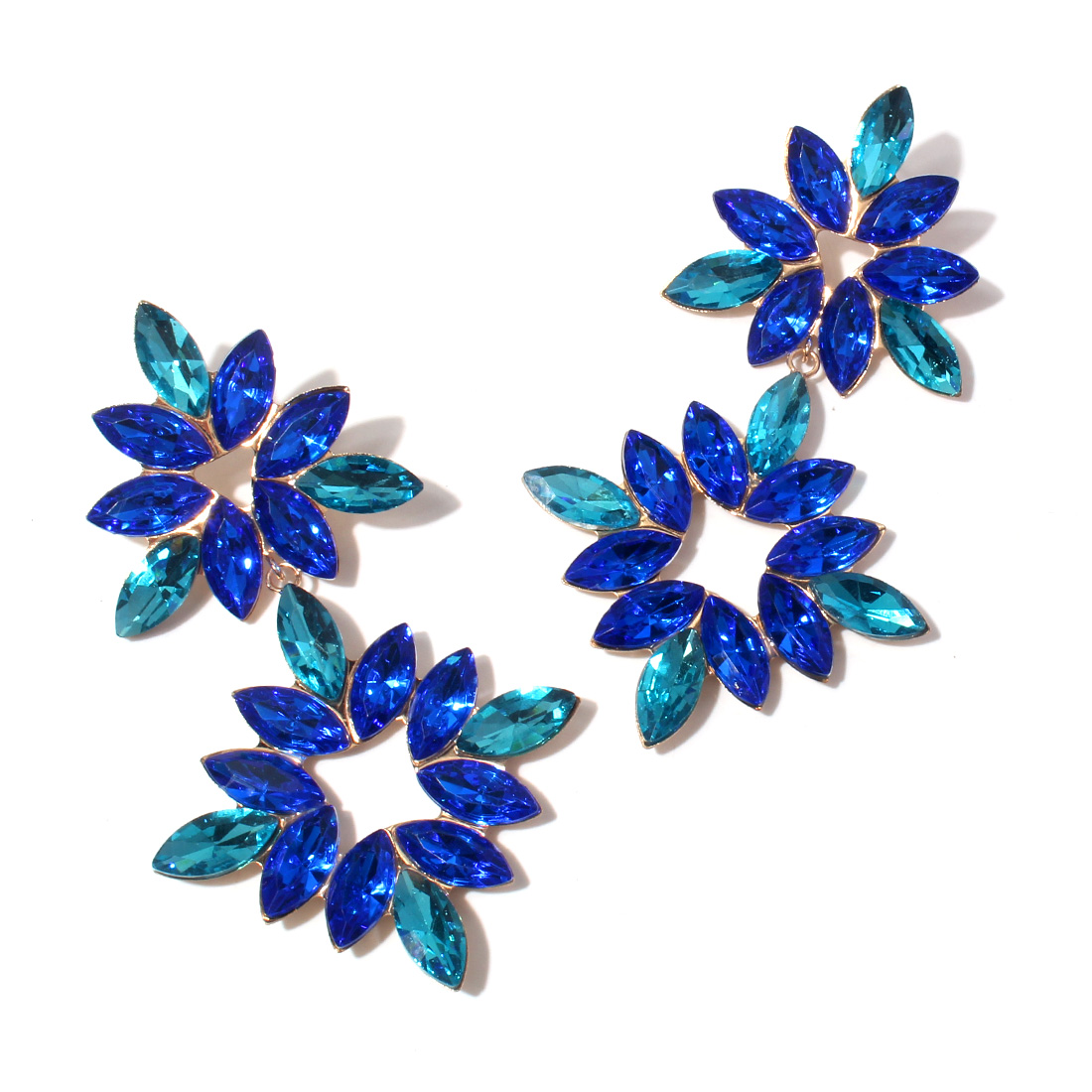 Cute Vintage Style Flower Arylic Alloy Women's Drop Earrings display picture 3