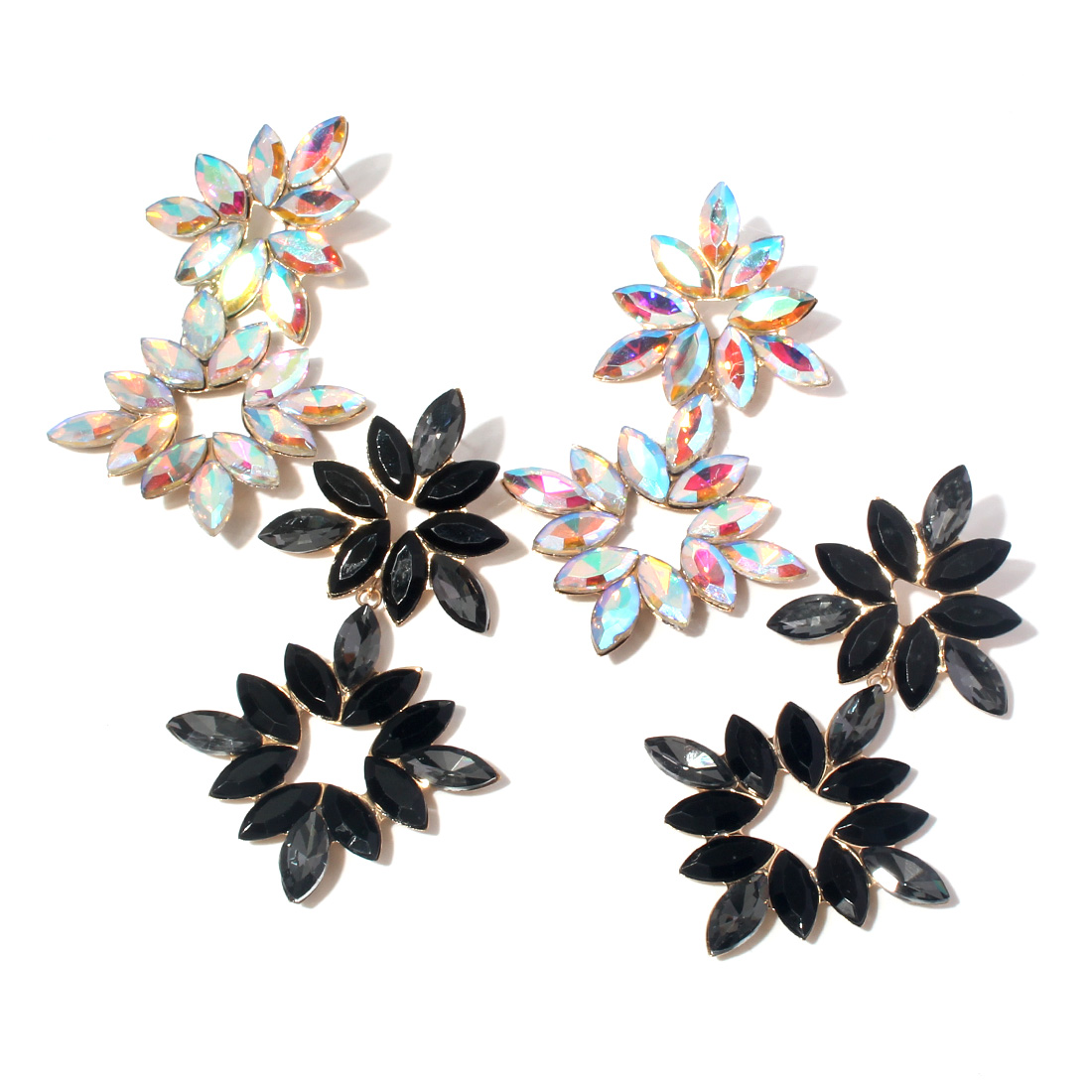 Cute Vintage Style Flower Arylic Alloy Women's Drop Earrings display picture 5