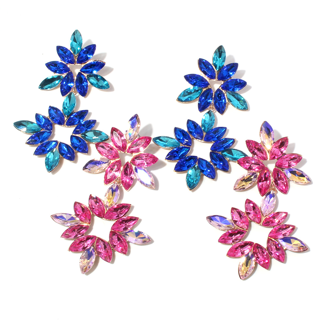 Cute Vintage Style Flower Arylic Alloy Women's Drop Earrings display picture 6
