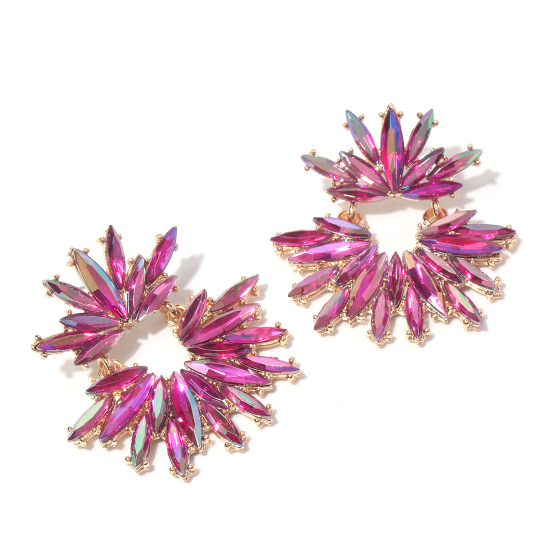 Cute Vintage Style Colorful Arylic Alloy Women's Drop Earrings display picture 3