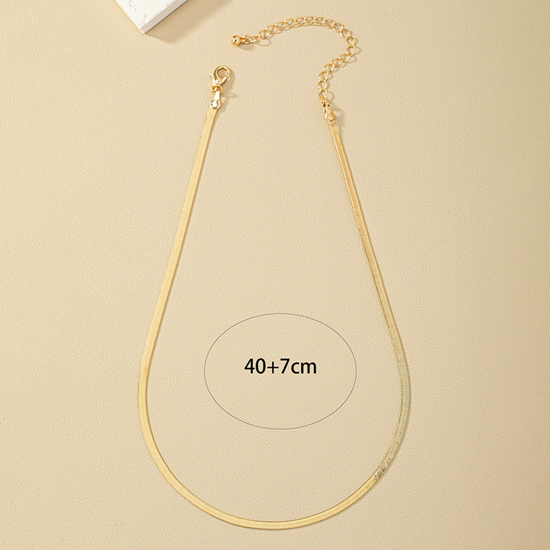 Wholesale Jewelry Hip-hop Simple Style Solid Color Alloy Necklace display picture 1