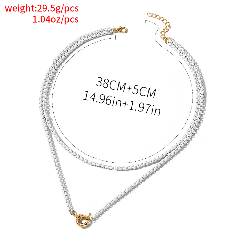 Wholesale Jewelry Elegant Beach Geometric Zinc Alloy Layered Necklaces display picture 6