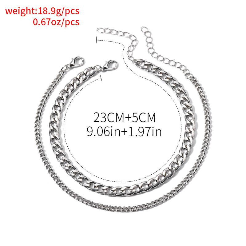 Casual Hip-hop Geometric Zinc Alloy Women's Anklet display picture 6