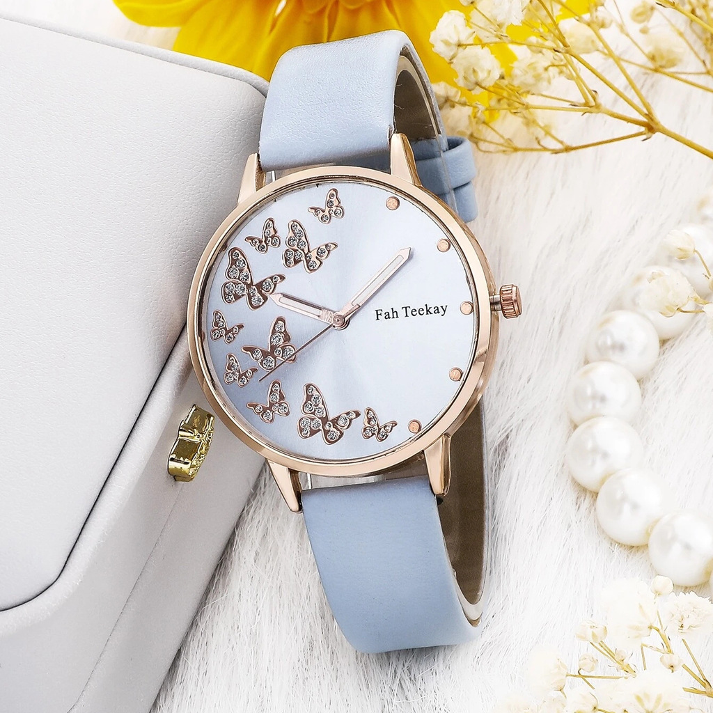 Klassischer Stil Schmetterling Schnalle Quarz Frauen Uhren display picture 8