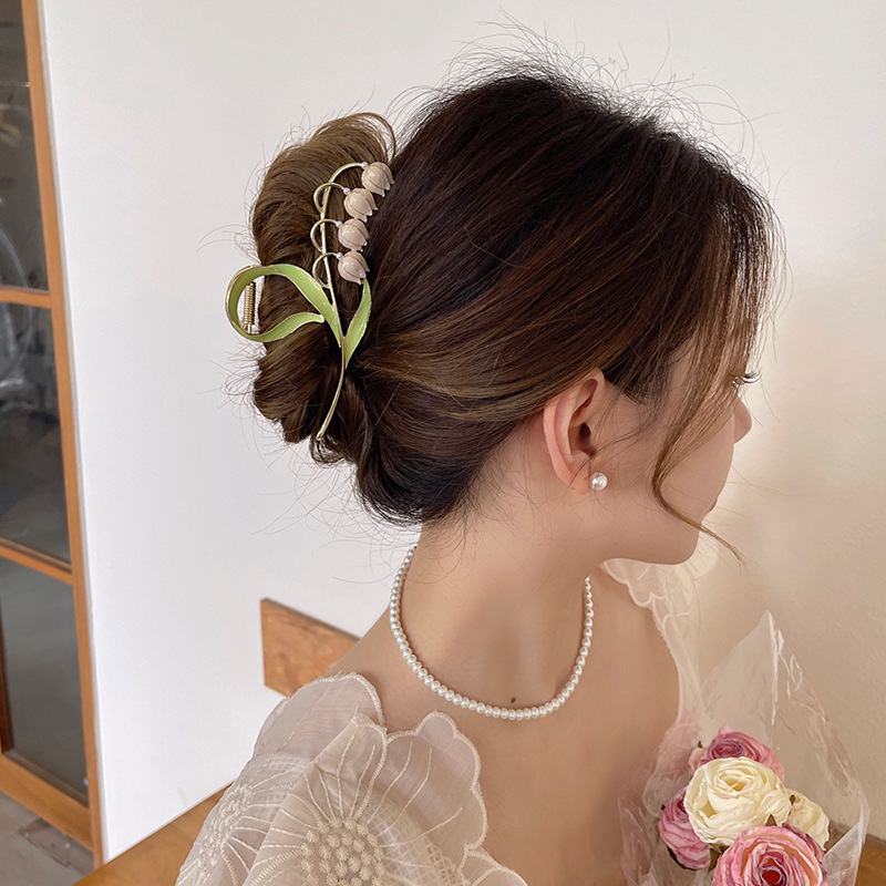 Women's Modern Style Flower Alloy Plating Hair Claws display picture 4