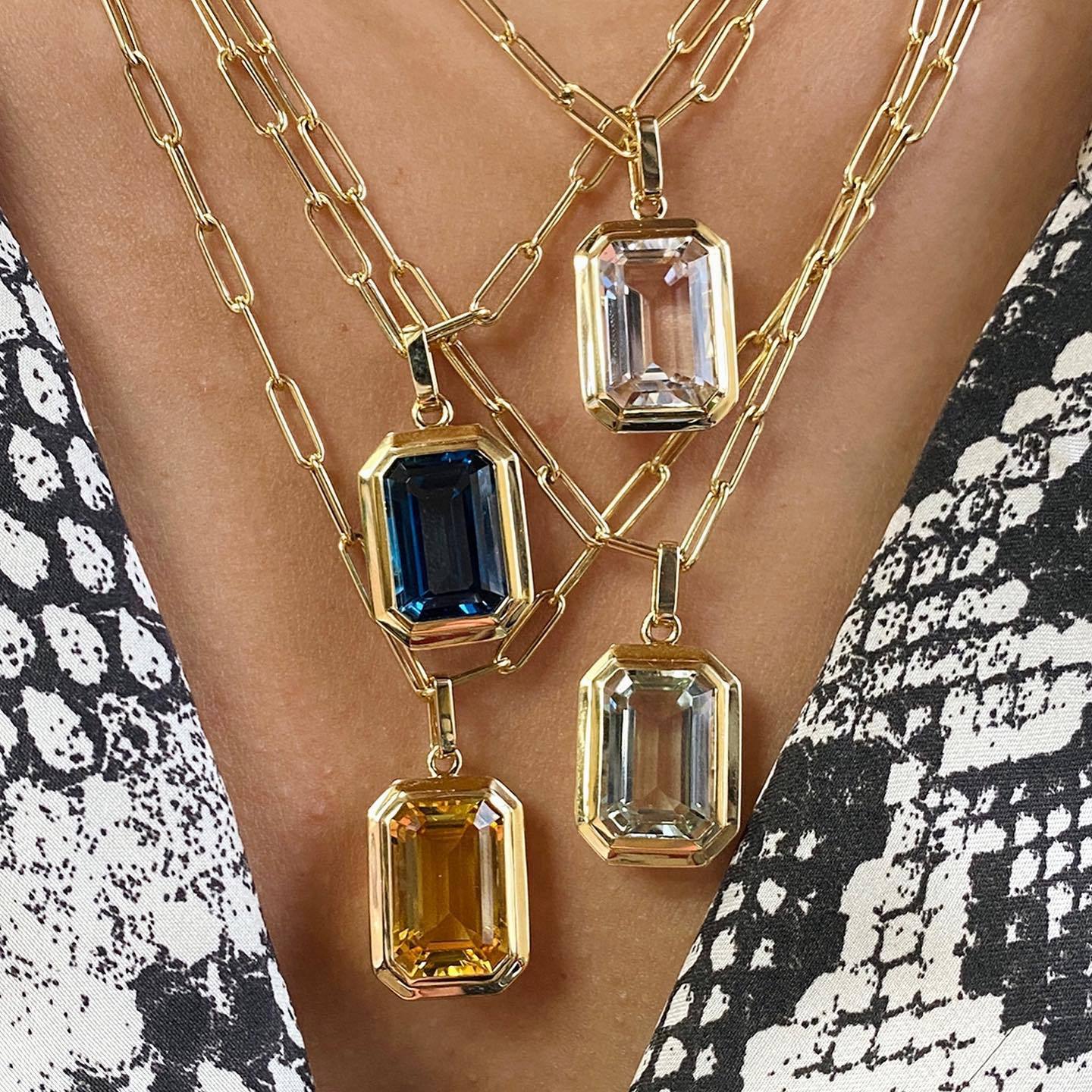 Ig Style Square Stainless Steel Plating Inlay Zircon 18k Gold Plated Pendant Necklace display picture 4