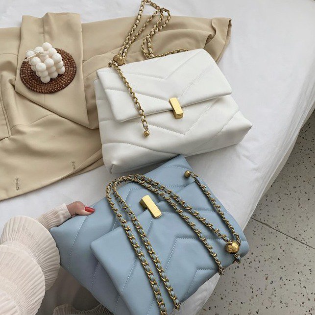 Women's Pu Leather Solid Color Elegant Square Zipper Magnetic Buckle Shoulder Bag display picture 9