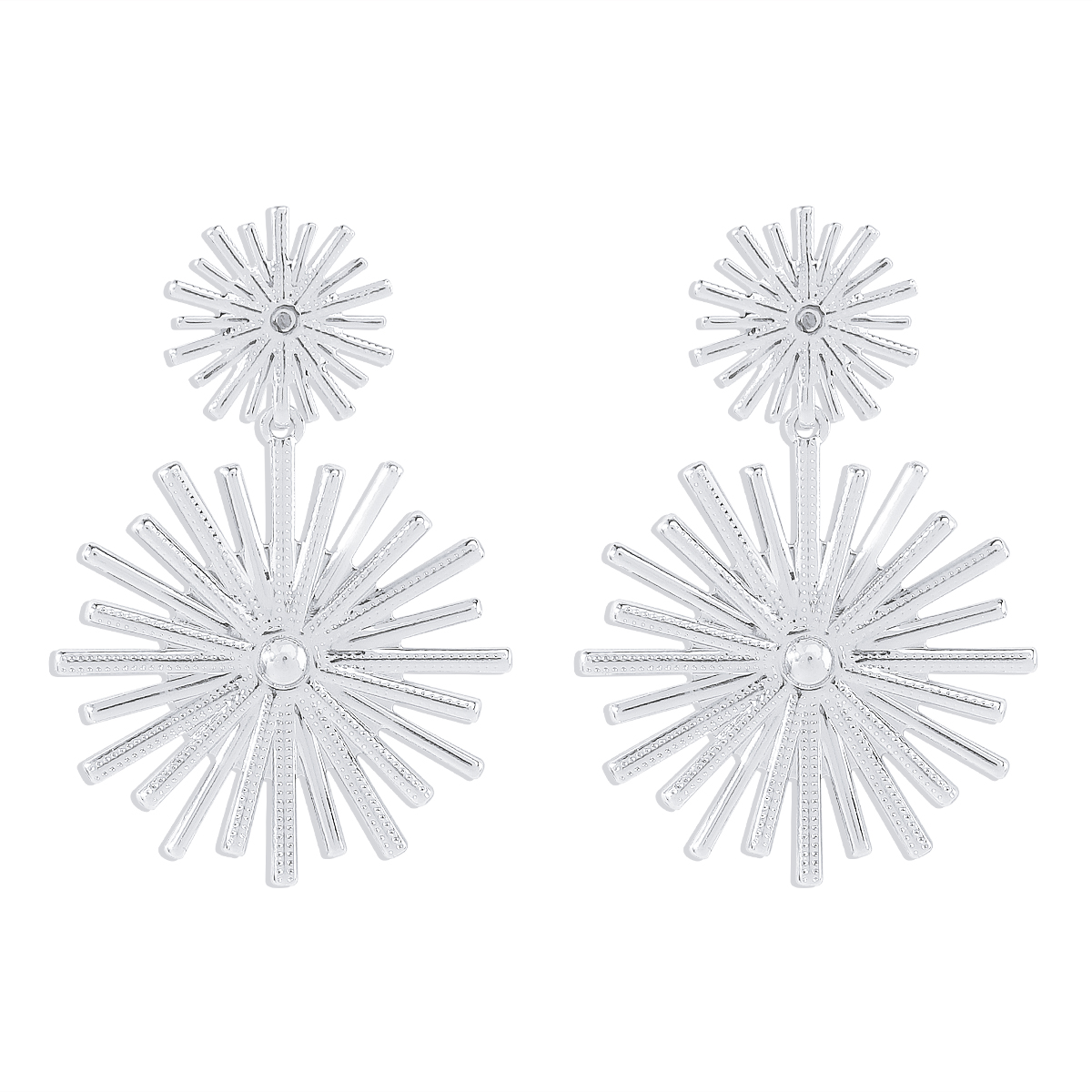 1 Pair Elegant Glam Lady Geometric Irregular Plating Metal Iron Drop Earrings display picture 1