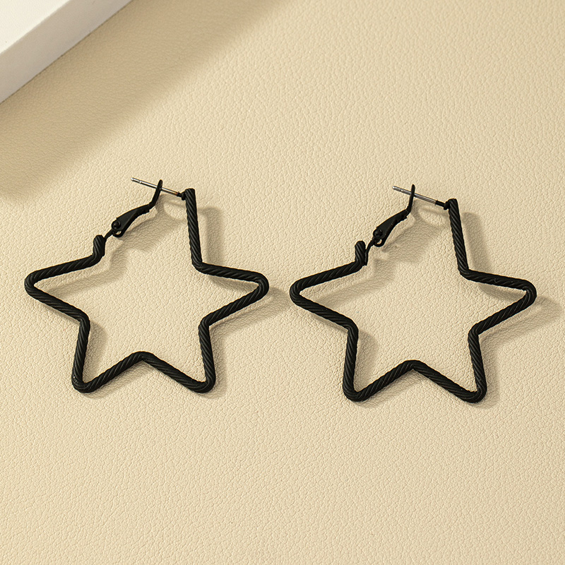 Modern Style Star Alloy Women's Earrings display picture 1